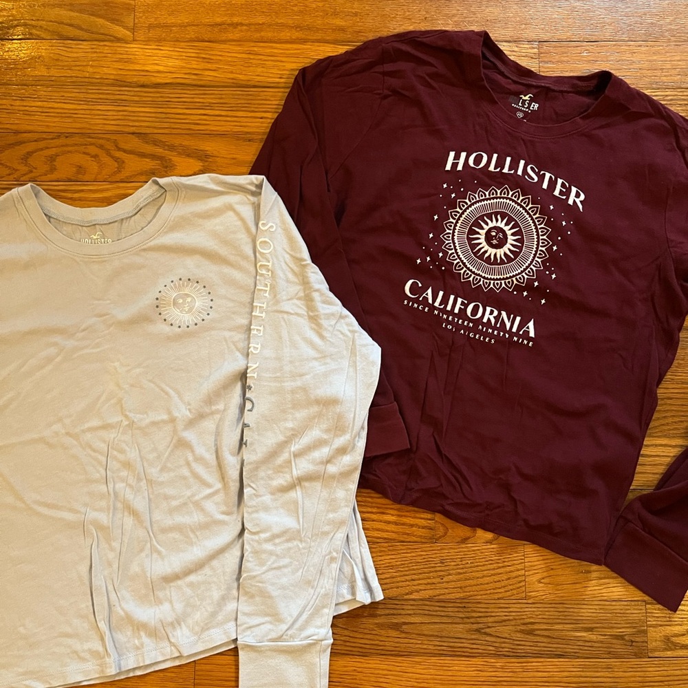 hollister long sleeve bundle!